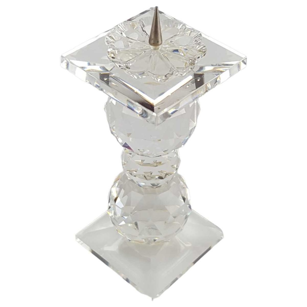 [458167187] Kerzenhalter Kerzenständer 10,2 cm Swarovski Transparent gebraucht - gut Bild 2