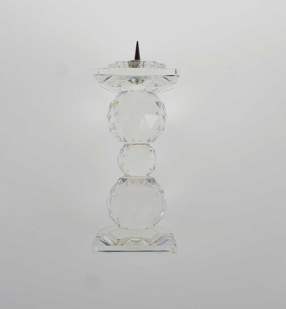 [458167187] Kerzenhalter Kerzenständer 10,2 cm Swarovski Transparent gebraucht - gut Bild 4