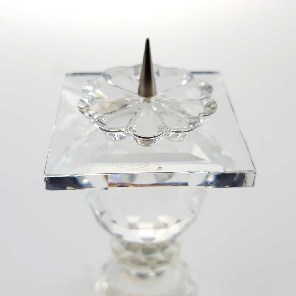 [458167187] Kerzenhalter Kerzenständer 10,2 cm Swarovski Transparent gebraucht - gut Bild 5