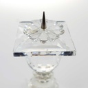 [458167187] Kerzenhalter Kerzenständer 10,2 cm Swarovski Transparent gebraucht - gut Bild 5