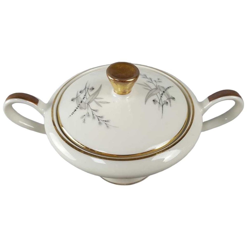 [45816719] Zuckerdose Edelstein Bavaria Gräser 20764 Elfenbein Beige gebraucht - sehr gut Bild 2