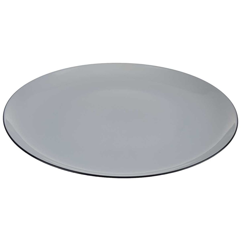 [458167191] Speiseteller Essteller 24,6 cm Karolina Schwarzer Rand gebraucht - gut Bild 2