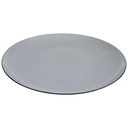 [458167191] Speiseteller Essteller 24,6 cm Karolina Schwarzer Rand gebraucht - gut Bild 2