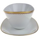 [458167196] Sauciere Goldrand 1tlg 0,45 L PMR Jaeger & Co Bavaria Blau Gold gebraucht - sehr gut Bild 2