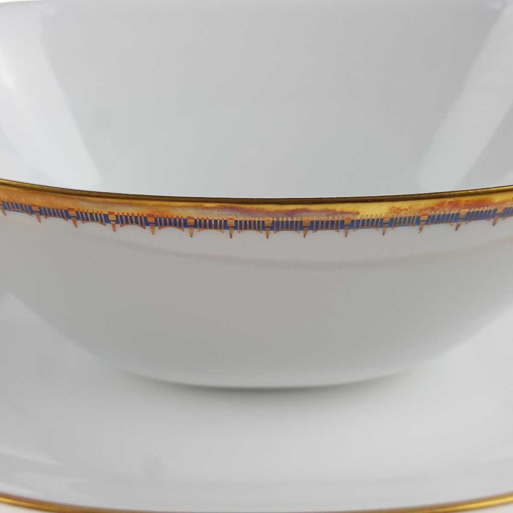 [458167196] Sauciere Goldrand 1tlg 0,45 L PMR Jaeger & Co Bavaria Blau Gold gebraucht - sehr gut Bild 4