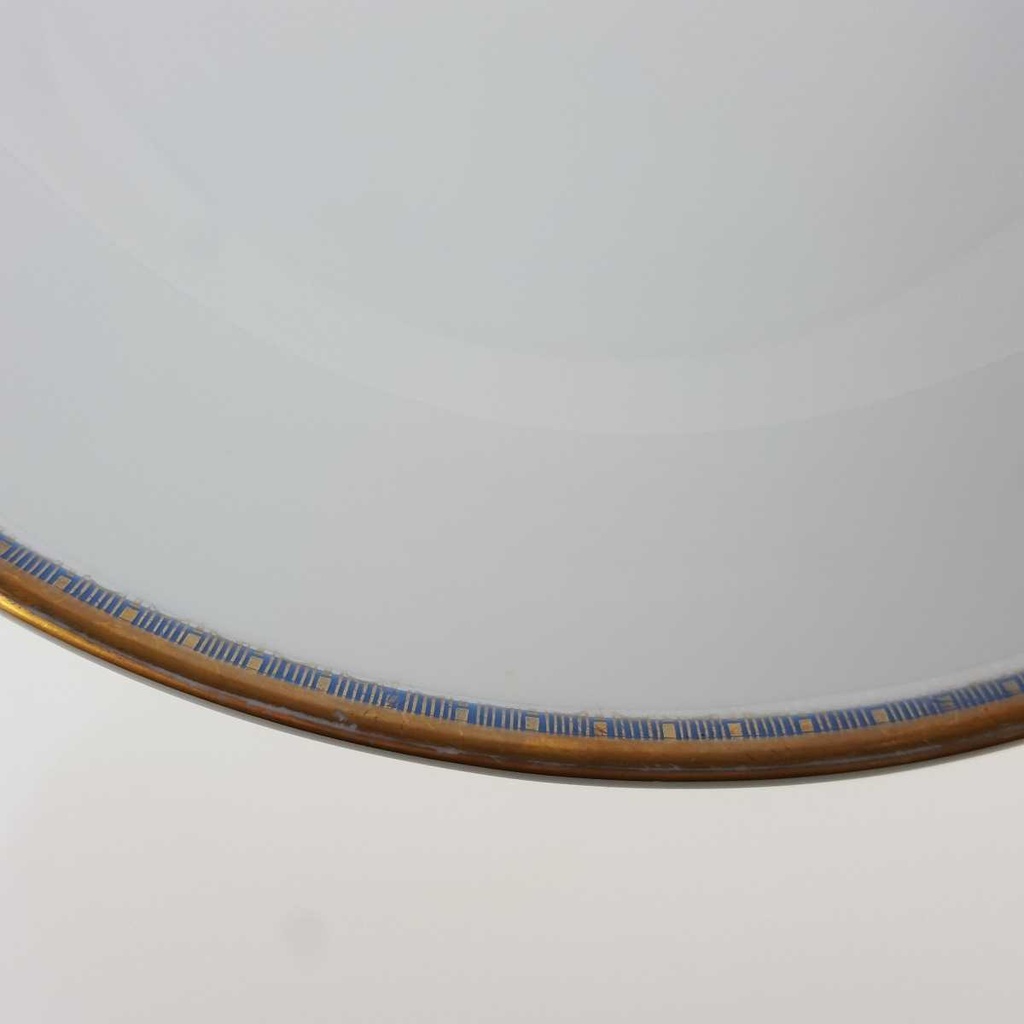 [458167199] Schüssel Goldrand 23,6 cm PMR Jaeger & Co Bavaria Blau Gold gebraucht - gut Bild 3