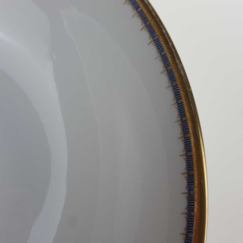 [458167199] Schüssel Goldrand 23,6 cm PMR Jaeger & Co Bavaria Blau Gold gebraucht - gut Bild 4