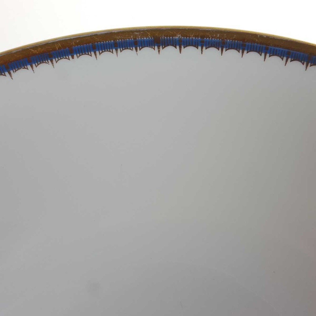 [458167199] Schüssel Goldrand 23,6 cm PMR Jaeger & Co Bavaria Blau Gold gebraucht - gut Bild 5