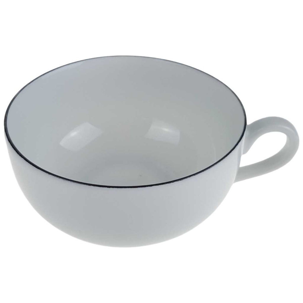 [458167200] Teetasse 0,2 L Karolina Schwarzer Rand gebraucht - gut Bild 2