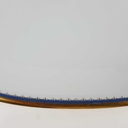 [458167208] Servierplatte Fleischplatte Goldrand 34,1x24,3 cm PMR Jaeger & Co Bavaria Blau Gold gebraucht - gut Bild 5