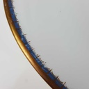 [458167209] Servierplatte Fleischplatte Goldrand 37,1x26,5 cm PMR Jaeger & Co Bavaria Blau Gold Dekor gebraucht - gut Bild 5