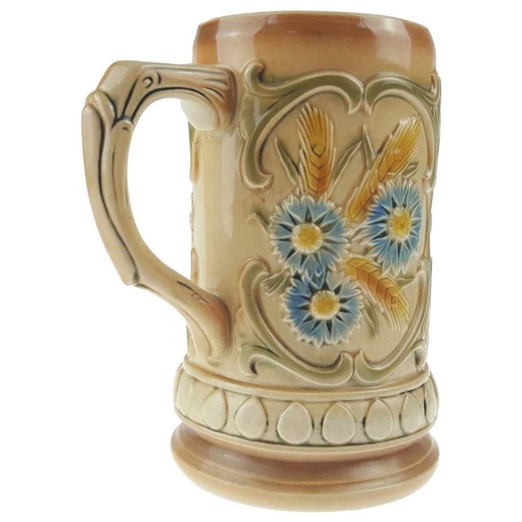 [2119263] Bierkrug Bierseidel 0,8 L Sitzendorf Blumen gebraucht - sehr gut Bild 2