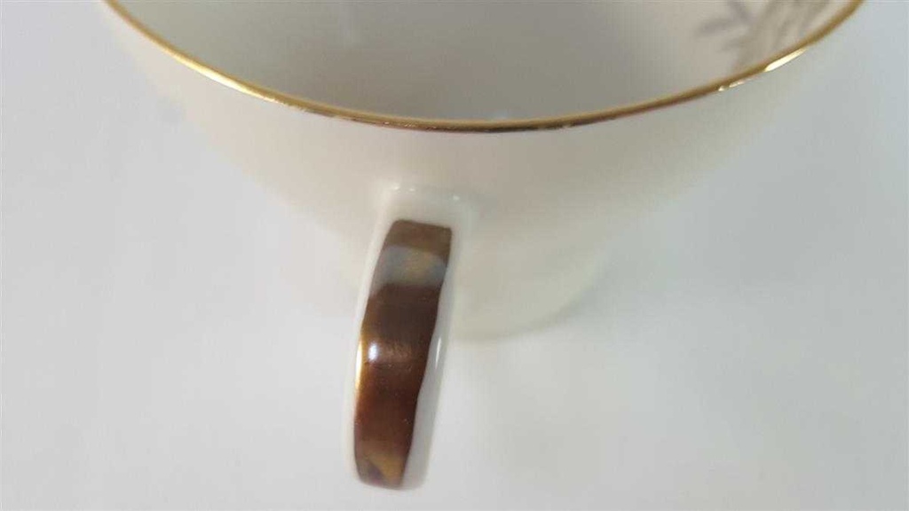 [45816722] Kaffeetasse Tasse Edelstein Bavaria Gräser 20764 Elfenbein gebraucht - akzeptabel Bild 3