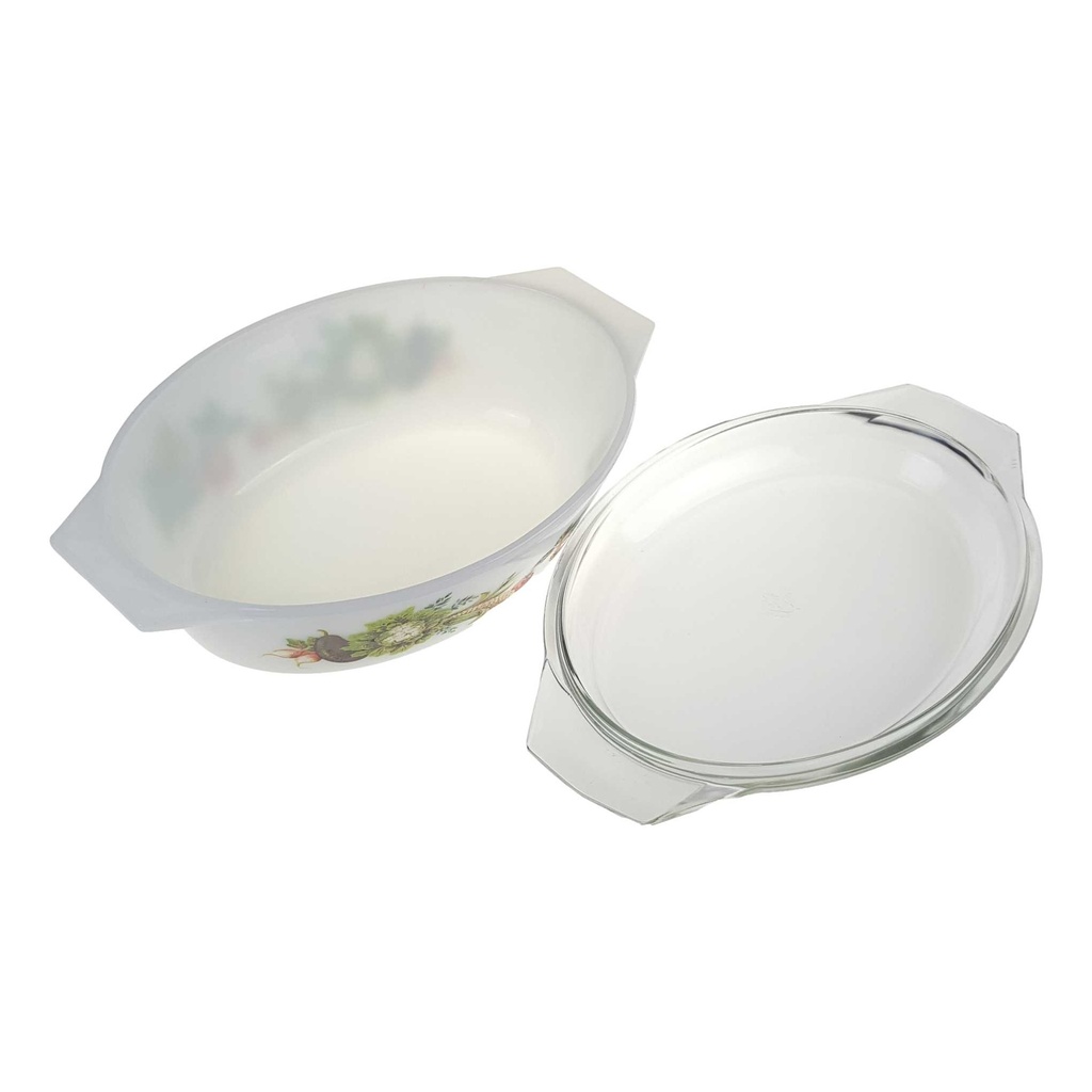 [2119267] Auflaufform mit Deckel JAJ Pyrex Tuscany Market Garden gebraucht - gut Bild 3