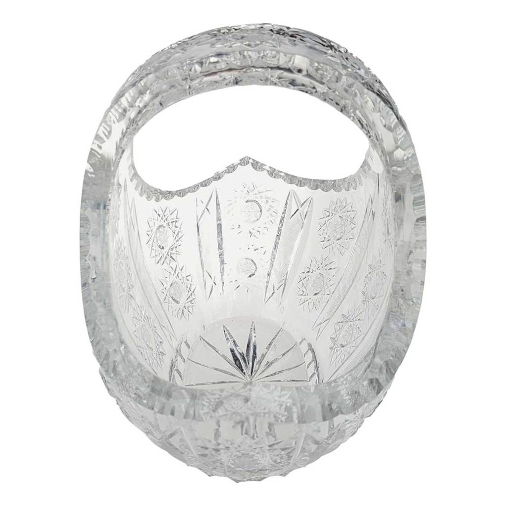 [458167237] Schale Henkelkorb Bleikristall Kristallglas Stern Transparent Bild 3