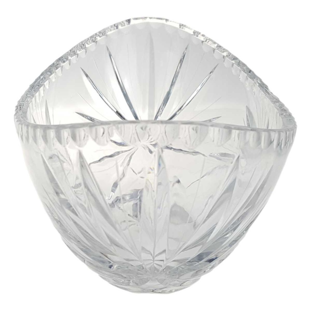 [458167254] Schale Oval Kristallglas Kristall Schleuderstern Transparent Bild 3