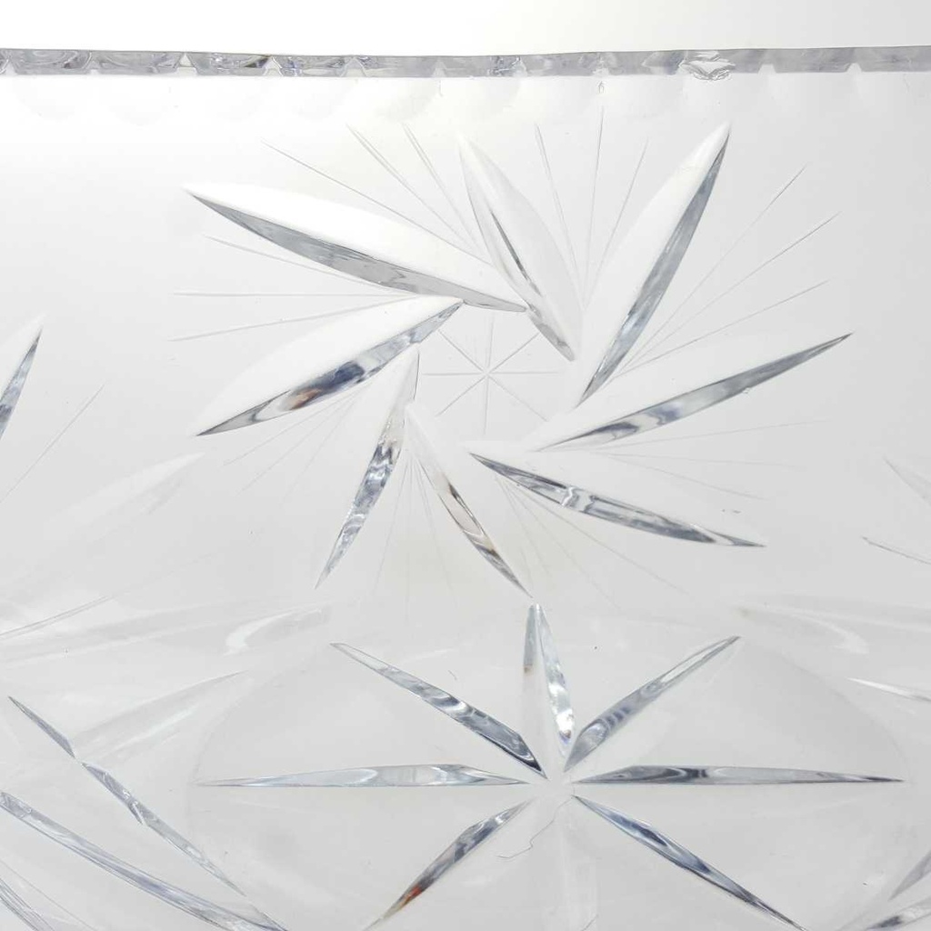 [458167254] Schale Oval Kristallglas Kristall Schleuderstern Transparent Bild 5