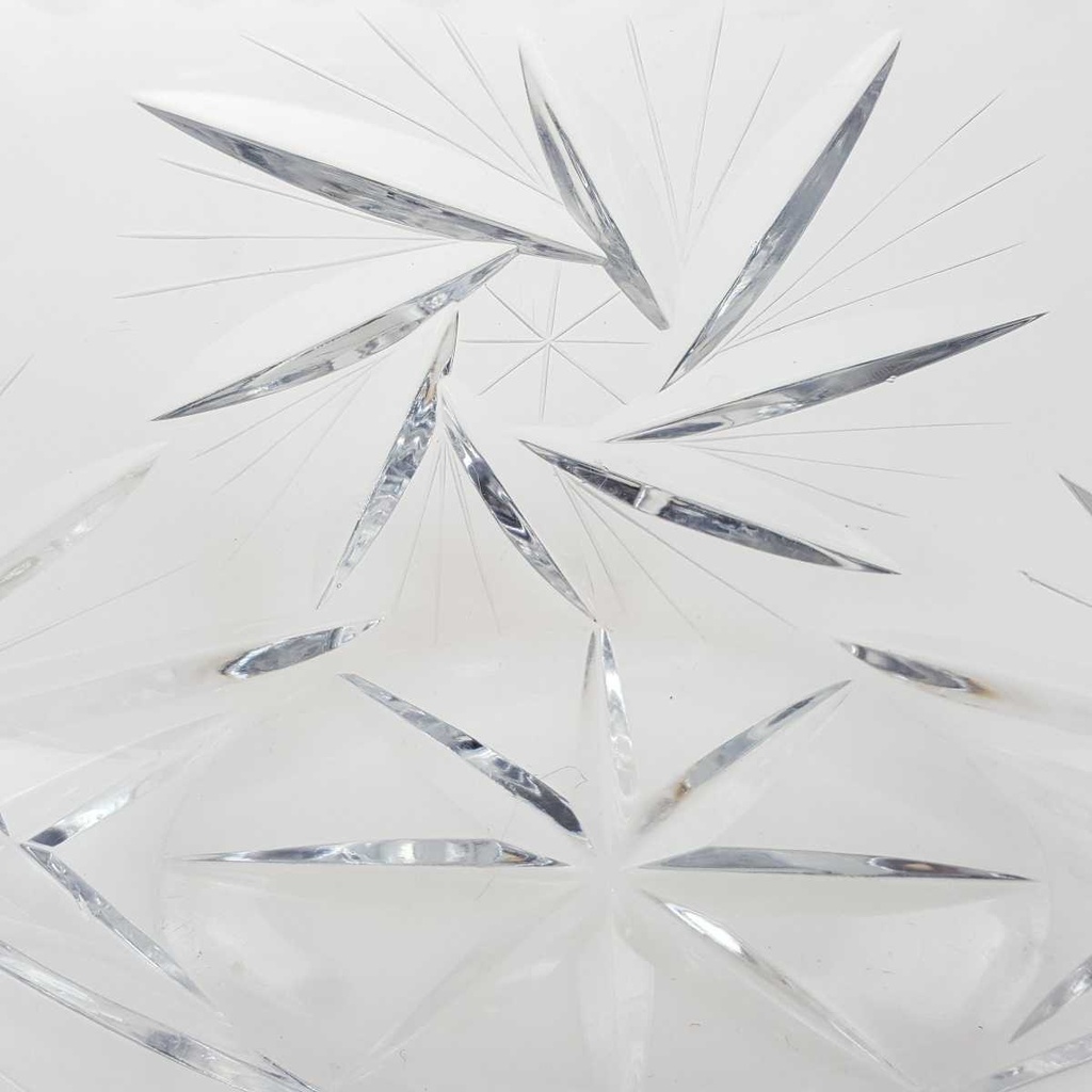 [458167254] Schale Oval Kristallglas Kristall Schleuderstern Transparent Bild 7