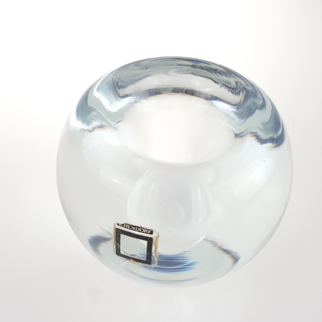 [458167256] Kerzenhalter Kugelvase Briefbeschwerer Handarbeit 6,5 cm Ichendorf Transparent gebraucht - gut Bild 2