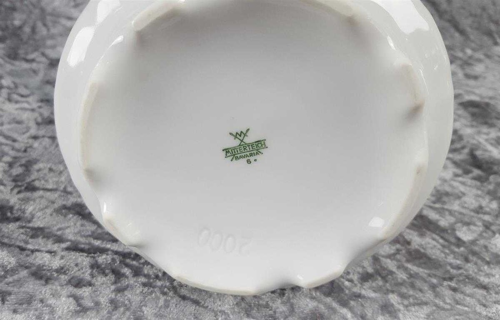 [45816727] Kaffeekanne Kanne 1,25 L Mitterteich Form 2000 Kobalt mit Goldbordüre gebraucht - sehr gut Bild 6