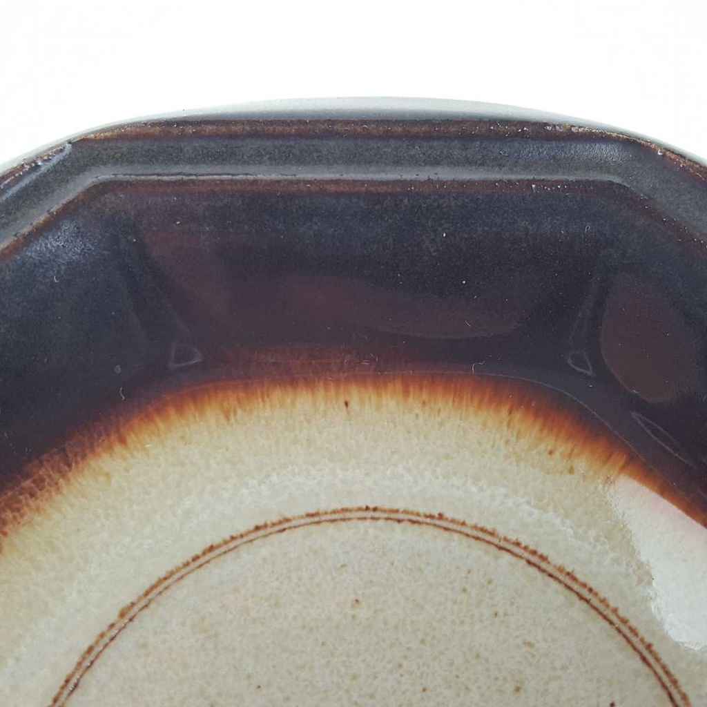 [458167290] Untertasse für Tee/Kaffee 14,5 cm Gerz Gerzit Dekor graubraun braun gebraucht - gut Bild 4