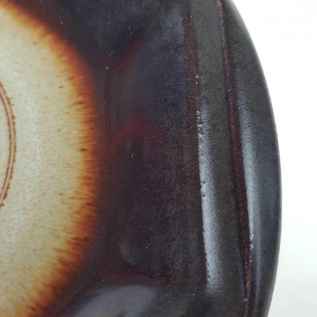 [458167290] Untertasse für Tee/Kaffee 14,5 cm Gerz Gerzit Dekor graubraun braun gebraucht - gut Bild 6