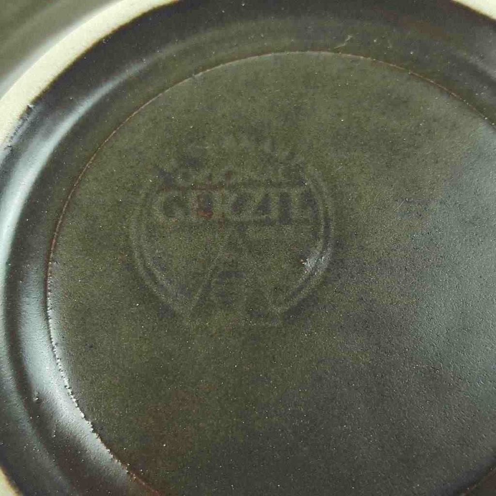 [458167290] Untertasse für Tee/Kaffee 14,5 cm Gerz Gerzit Dekor graubraun braun gebraucht - gut Bild 7