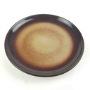 [458167291] Kuchenteller Dessertteller 20 cm Gerz Gerzit Dekor graubraun braun gebraucht - gut Bild 3