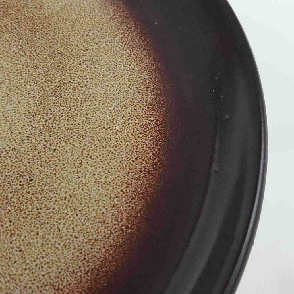 [458167291] Kuchenteller Dessertteller 20 cm Gerz Gerzit Dekor graubraun braun gebraucht - gut Bild 6