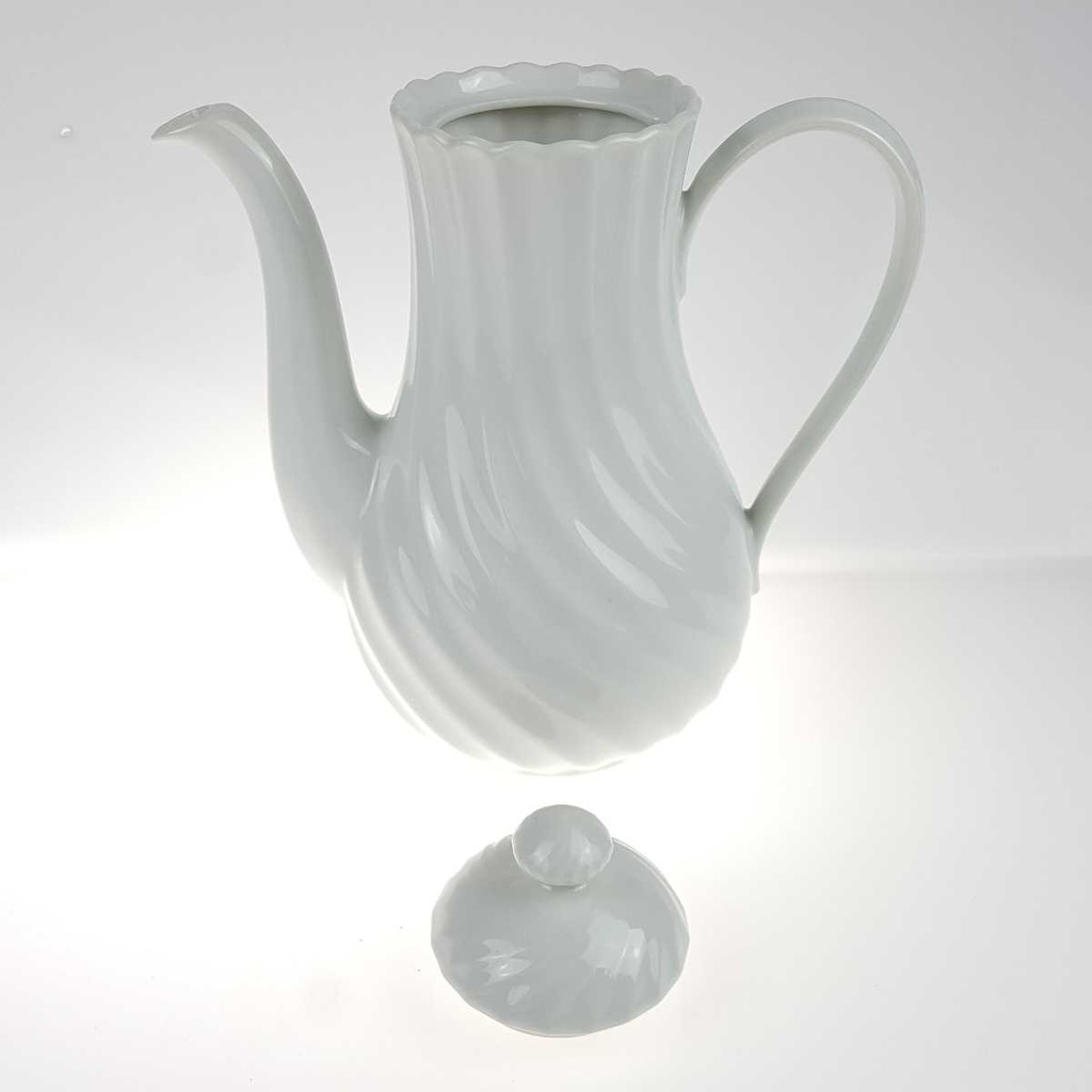 [458167311] Kaffeekanne 1,4 L Marienbad Ingres Weiss Wellenmuster gebraucht - sehr gut Bild 4