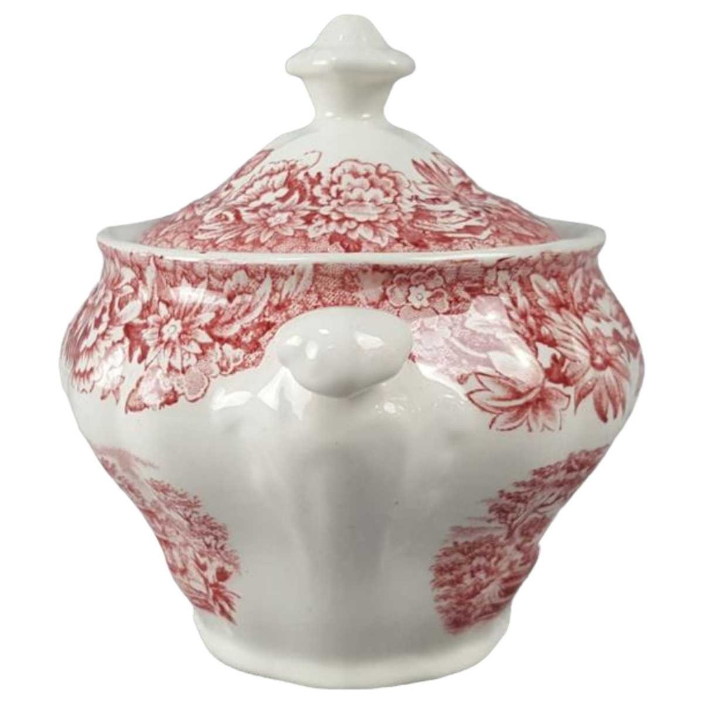 [45816737] Zuckerdose Ridgway Woburn rot gebraucht - gut Bild 2
