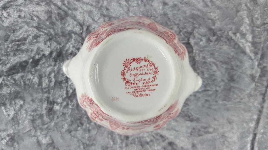 [45816737] Zuckerdose Ridgway Woburn rot gebraucht - gut Bild 7