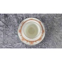 [45816738] Kaffeegedeck Kaffeeset Komplett 3tlg Lomonosov Porzellan Blumendekor orange gold Blumen USSR gebraucht - gut Bild 3