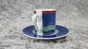 [45816744] Mokkatasse Sammeltasse Espressotasse mit Untertasse 6,2 cm Boticelli Design gebraucht - sehr gut Bild 3