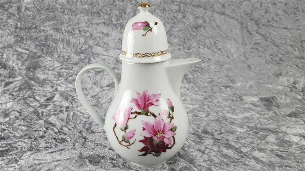 [45816752] Kaffeekanne Mokkakanne 0,6 L Graf von Henneberg Blumen gebraucht - sehr gut Bild 3