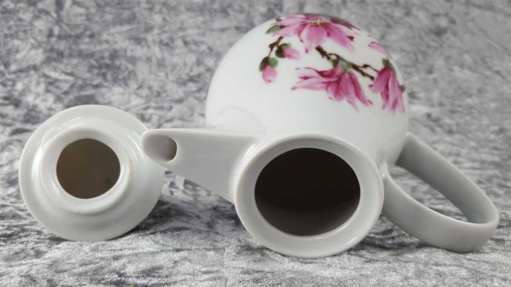 [45816752] Kaffeekanne Mokkakanne 0,6 L Graf von Henneberg Blumen gebraucht - sehr gut Bild 5