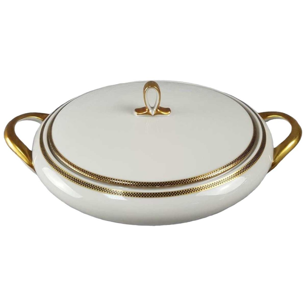 [45816755] Ragoutterrine Servierschüssel 1,5 L Eschenbach Alte Formen Goldbordüre W 4842 gebraucht - gut Bild 2