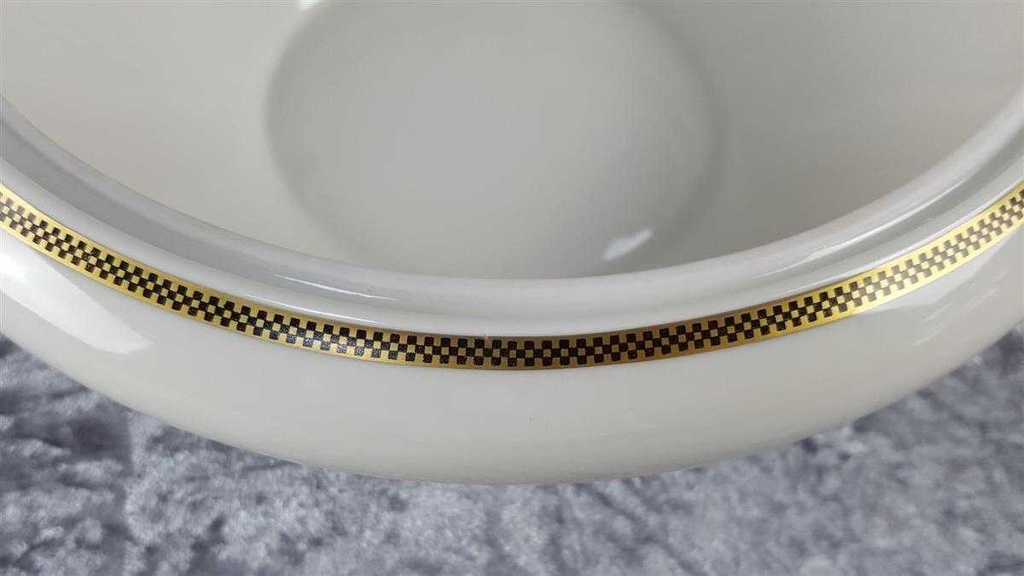 [45816755] Ragoutterrine Servierschüssel 1,5 L Eschenbach Alte Formen Goldbordüre W 4842 gebraucht - gut Bild 5
