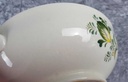 [45816756] Ragoutterrine Servierschüssel mit Deckel VEB Dresden Blumendekor grün gelb Blumen gebraucht - gut Bild 4