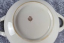 [45816756] Ragoutterrine Servierschüssel mit Deckel VEB Dresden Blumendekor grün gelb Blumen gebraucht - gut Bild 5