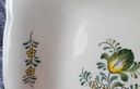 [45816757] Servierschüssel mit Deckel VEB Dresden Blumendekor grün gelb Blumen gebraucht - gut Bild 5