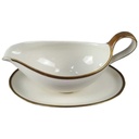 [45816763] Sauciere mit Teller 1tlg Eschenbach Alte Formen Goldbordüre W 4842 gebraucht - gut Bild 2