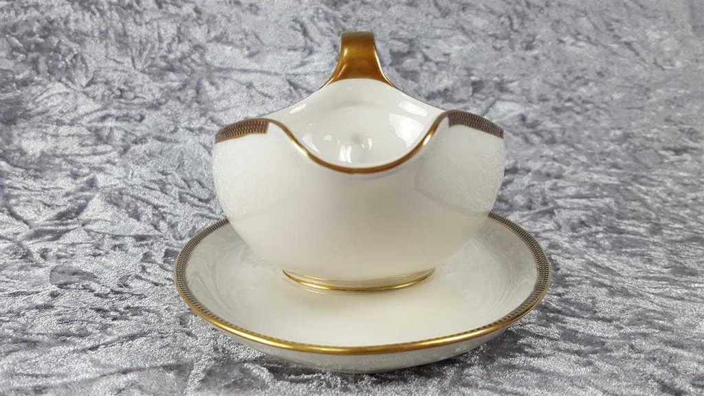 [45816763] Sauciere mit Teller 1tlg Eschenbach Alte Formen Goldbordüre W 4842 gebraucht - gut Bild 6