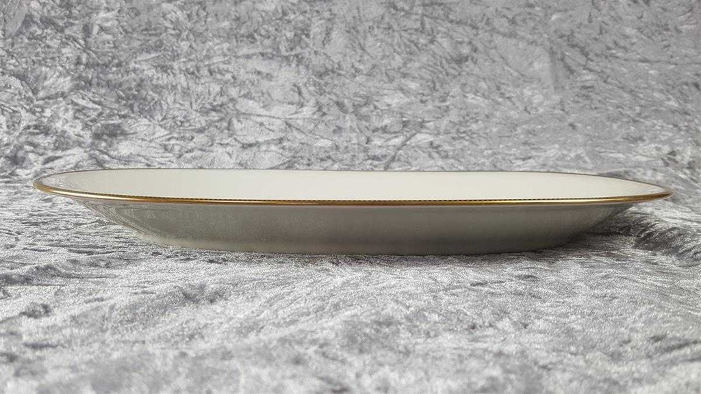 [45816765] Servierplatte Fleischplatte Steakplatte 36x23,2 cm Eschenbach Alte Formen Goldbordüre W 4842 gebraucht - gut Bild 3
