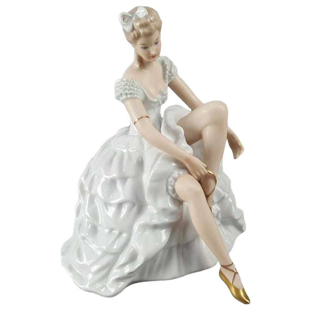 [45816768] Figur Wallendorf Wallendorfer Porzellan ehem. VEB Tänzerin Balerina 1764 No 1318/0 gebraucht - sehr gut Bild 2