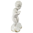 [45816771] Figur Golddekor Gerold & Co weiß mit Kind Hund gebraucht - sehr gut Bild 2