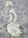[45816771] Figur Golddekor Gerold & Co weiß mit Kind Hund gebraucht - sehr gut Bild 4