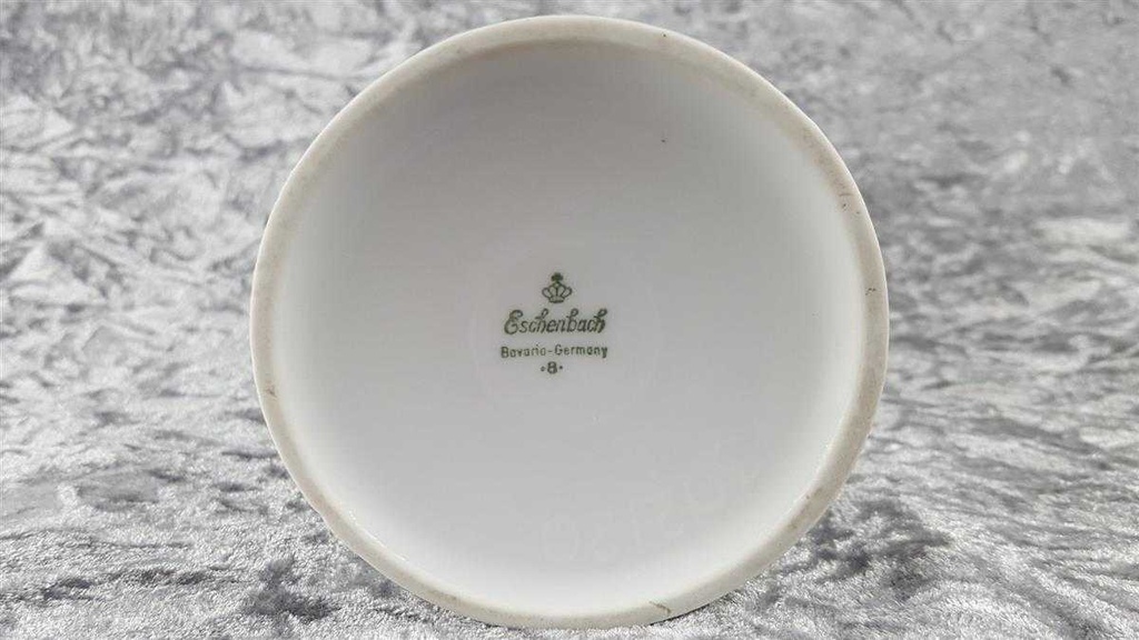 [45816779] Vase Blumenvase 20,3 cm Eschenbach Weinlaub Grün gebraucht - sehr gut Bild 3