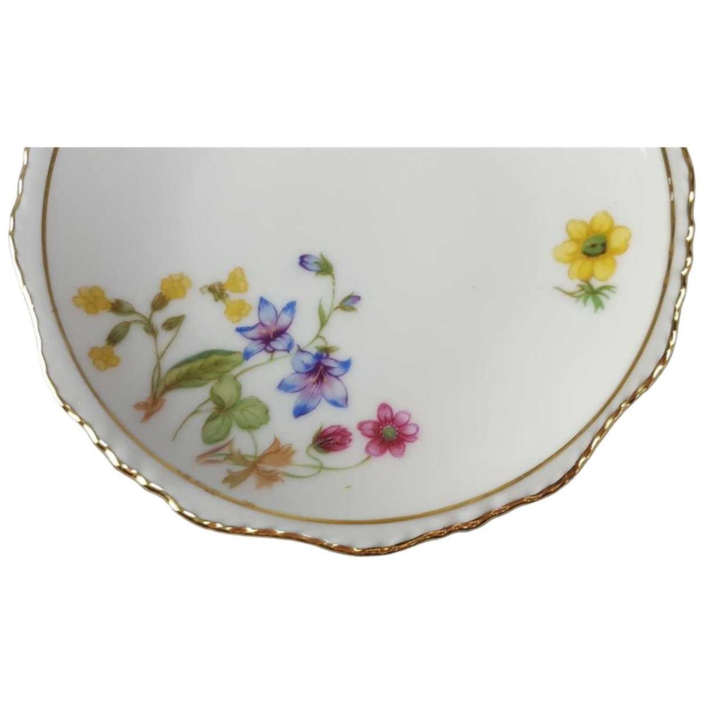 [2119277] 6er Set Glasuntersetzer 10,6 cm Winterling Röslau Blumen gebraucht - gut Bild 2