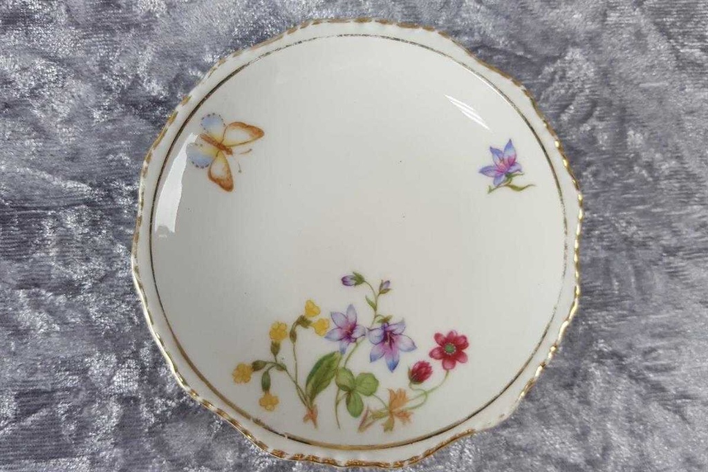 [2119277] 6er Set Glasuntersetzer 10,6 cm Winterling Röslau Blumen gebraucht - gut Bild 3